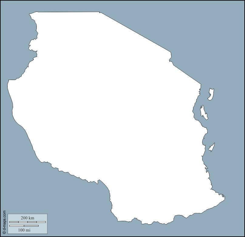 Mapa tanzánia osnovy