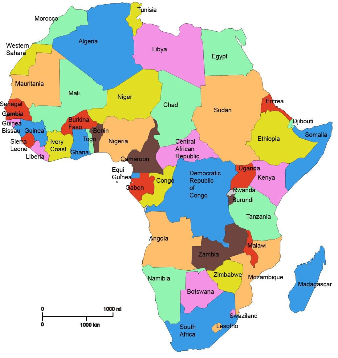 mapu afriky ukazuje tanzánia