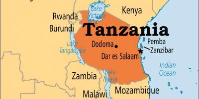 Mapa dar es salaam tanzánia