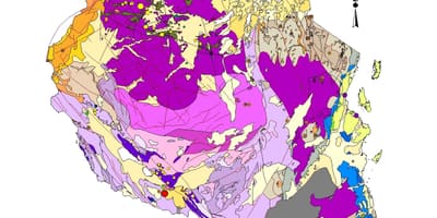 Mapa tanzánia geologických