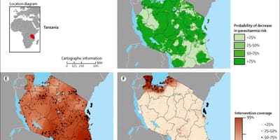 Mapa tanzánia malária 