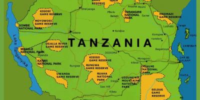 Mapa tanzánia